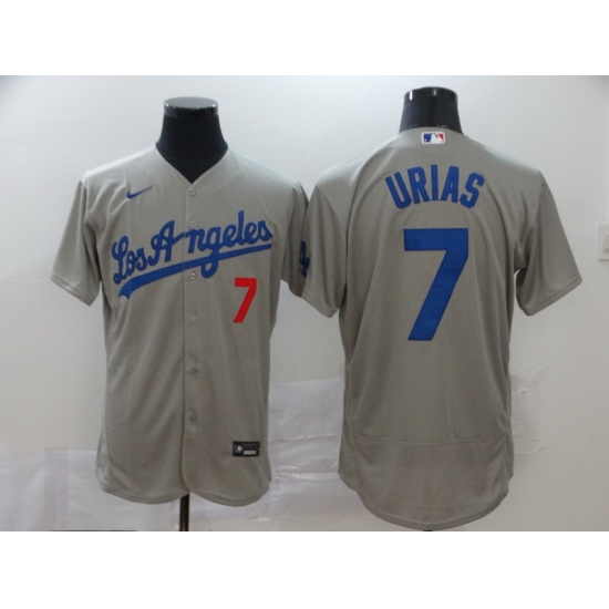 Dodgers 7 Julio Urias Gray 2020 Nike Flexbase Jersey Dodgers 7 Julio Urias Gray 2020 Nike Flexbase Jersey
