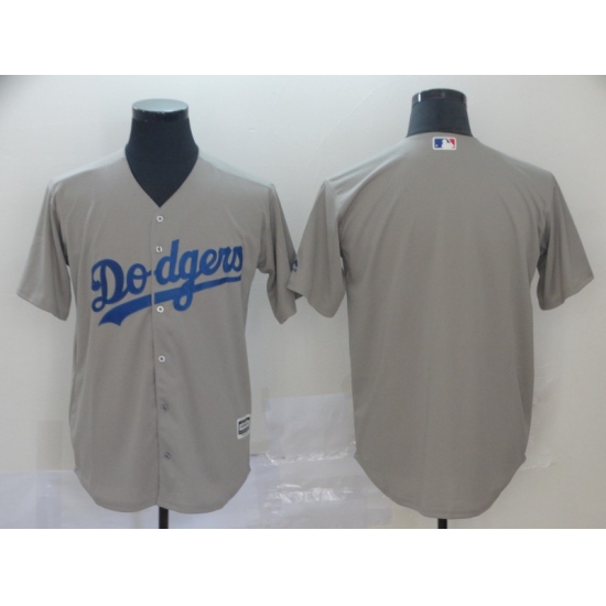 Dodgers Blank Gray Cool Base Jersey Dodgers Blank Gray Cool Base Jersey