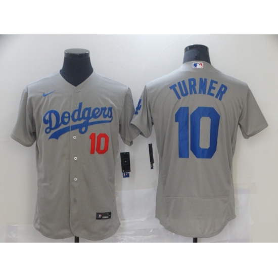 Los Angeles Dodgers 10 Justin Turner Gray 2020 Nike Flexbase Jersey Los Angeles Dodgers 10 Justin Turner Gray 2020 Nike Flexbase Jersey
