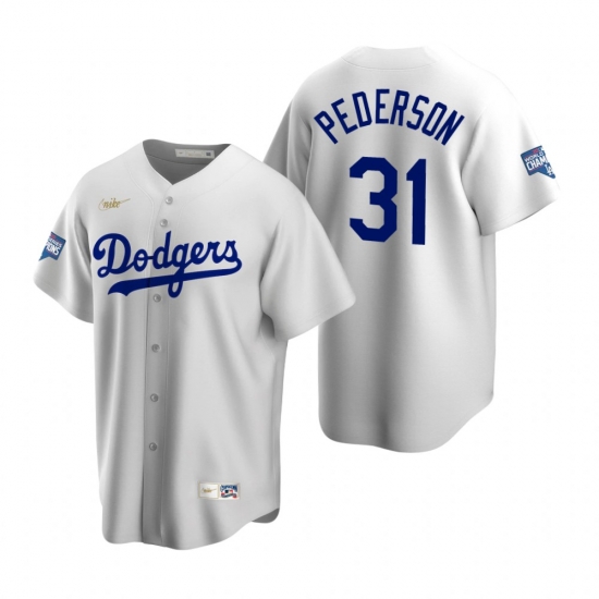 Men Brooklyn Los Angeles Dodgers 31 Joc Pederson White 2020 World Series Champions Cooperstown Collection Jersey Men Brooklyn Los Angeles Dodgers 31 Joc Pederson White 2020 World Series Champions Cooperstown Collection Jersey