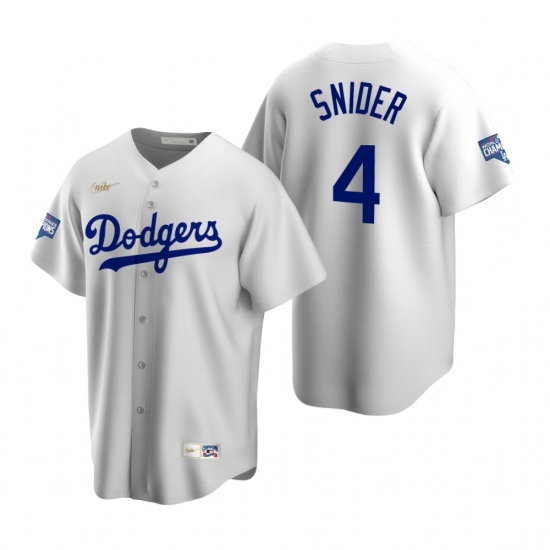 Men Brooklyn Los Angeles Dodgers 4 Duke Snider White 2020 World Series Champions Cooperstown Collection Jersey Men Brooklyn Los Angeles Dodgers 4 Duke Snider White 2020 World Series Champions Cooperstown Collection Jersey