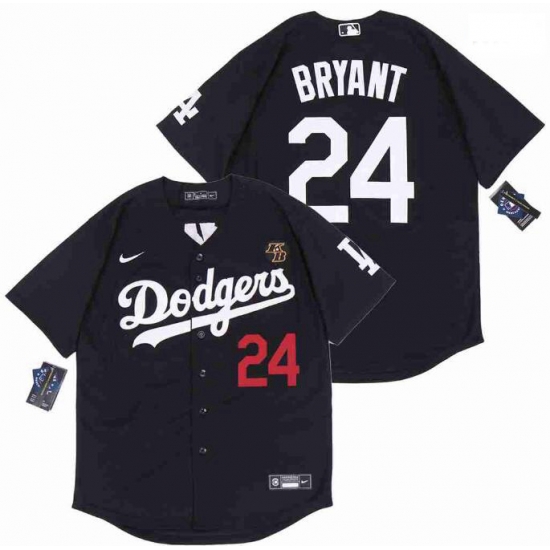 Men Dodgers 24 Kobe Bryant Black Cool Base Stitched MLB Jersey Men Dodgers 24 Kobe Bryant Black Cool Base Stitched MLB Jersey