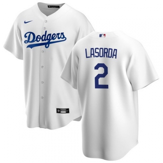 Men LA Los Angeles Dodgers 2 Tommy Lasorda White Cool Base Jersey Men LA Los Angeles Dodgers 2 Tommy Lasorda White Cool Base Jersey