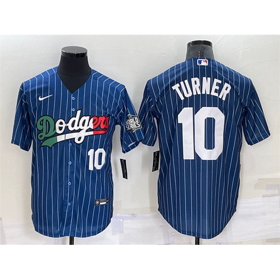 Men Los Angeles Dodgers 10 Justin Turner Navy Mexico Cool Base Stitched Baseball Jersey Men Los Angeles Dodgers 10 Justin Turner Navy Mexico Cool Base Stitched Baseball Jersey