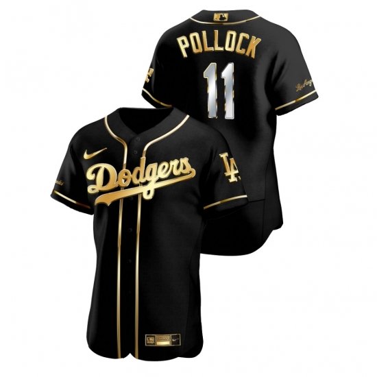 Men Los Angeles Dodgers 11 A J Pollock Black Gold 2020 Nike Flexbase Jersey Men Los Angeles Dodgers 11 A J Pollock Black Gold 2020 Nike Flexbase Jersey