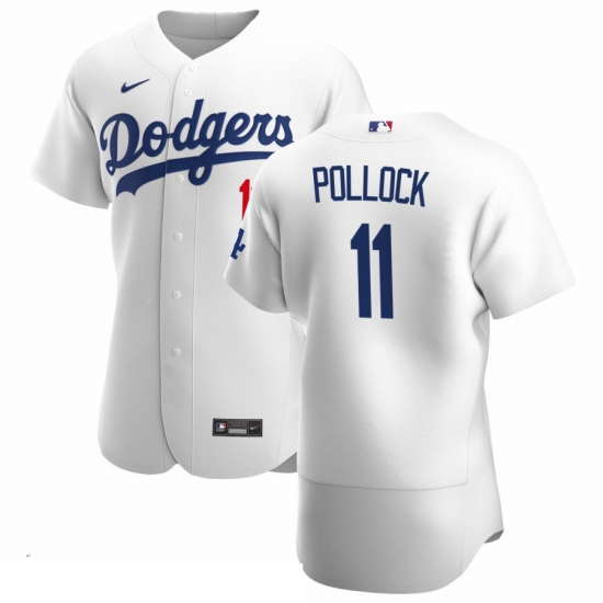 Men Los Angeles Dodgers 11 AJ Pollock Men Nike White Home 2020 Flex Base Player MLB Jersey Men Los Angeles Dodgers 11 AJ Pollock Men Nike White Home 2020 Flex Base Player MLB Jersey