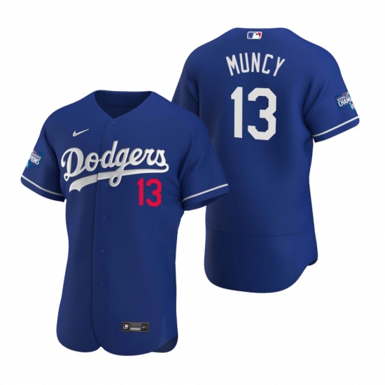 Men Los Angeles Dodgers 13 Max Muncy Royal 2020 World Series Champions Flex Base Jersey Men Los Angeles Dodgers 13 Max Muncy Royal 2020 World Series Champions Flex Base Jersey