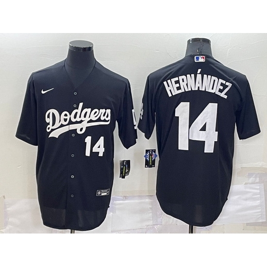 Men Los Angeles Dodgers 14 Kik E9 Hern E1ndez Black Cool Base Stitched Jersey Men Los Angeles Dodgers 14 Kik E9 Hern E1ndez Black Cool Base Stitched Jersey