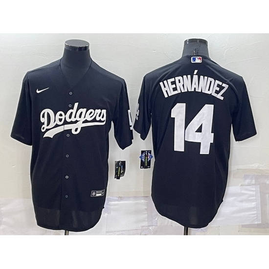 Men Los Angeles Dodgers 14 Kik E9 Hern E1ndez Black Cool Base Stitched Jerseyy Men Los Angeles Dodgers 14 Kik E9 Hern E1ndez Black Cool Base Stitched Jerseyy