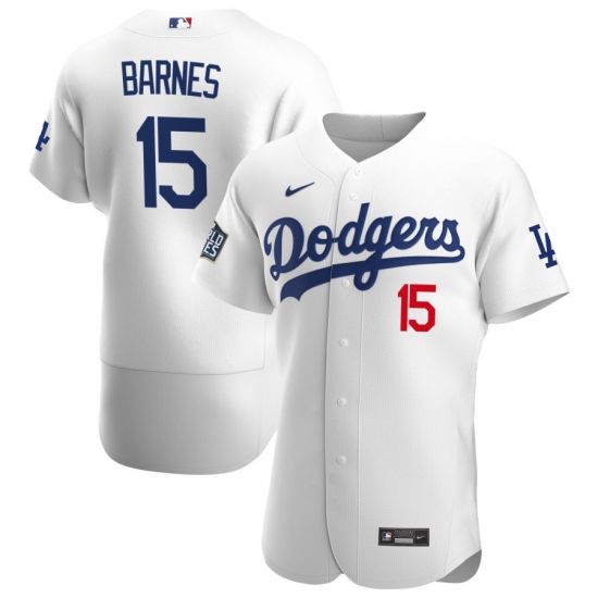 Men Los Angeles Dodgers 15 Austin Barnes Men Nike White Home 2020 World Series Bound Flex Base Player MLB Jersey Men Los Angeles Dodgers 15 Austin Barnes Men Nike White Home 2020 World Series Bound Flex Base Player MLB Jersey