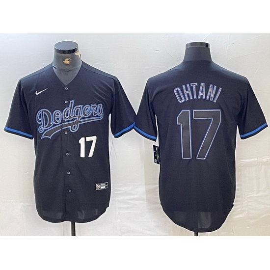 Men Los Angeles Dodgers 17 Shohei Ohtani Black Cool Base Stitched Baseball Jersey 4 Men Los Angeles Dodgers 17 Shohei Ohtani Black Cool Base Stitched Baseball Jersey 4