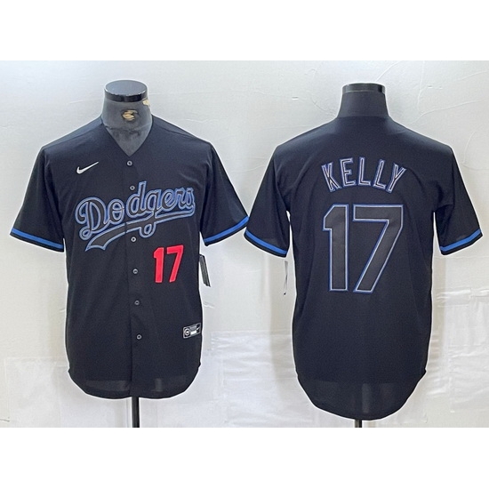 Men Los Angeles Dodgers 17 Shohei Ohtani Black Cool Base Stitched Baseball Jersey III Men Los Angeles Dodgers 17 Shohei Ohtani Black Cool Base Stitched Baseball Jersey III