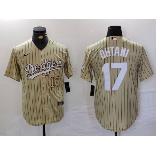 Men Los Angeles Dodgers 17 Shohei Ohtani Cream Cool Base Stitched Jersey 3 Men Los Angeles Dodgers 17 Shohei Ohtani Cream Cool Base Stitched Jersey 3