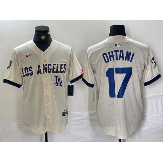 Men Los Angeles Dodgers 17 Shohei Ohtani Cream Stitched Baseball Jersey 6 I Men Los Angeles Dodgers 17 Shohei Ohtani Cream Stitched Baseball Jersey 6 I