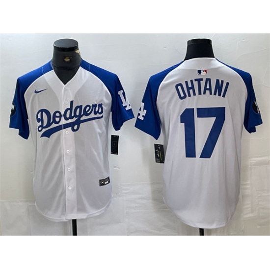 Men Los Angeles Dodgers 17 Shohei Ohtani White Blue Vin Patch Cool Base Stitched Baseball Jersey Men Los Angeles Dodgers 17 Shohei Ohtani White Blue Vin Patch Cool Base Stitched Baseball Jersey