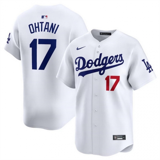 Men Los Angeles Dodgers 17 Shohei Ohtani White Cool Base Stitched Jersey Men Los Angeles Dodgers 17 Shohei Ohtani White Cool Base Stitched Jersey