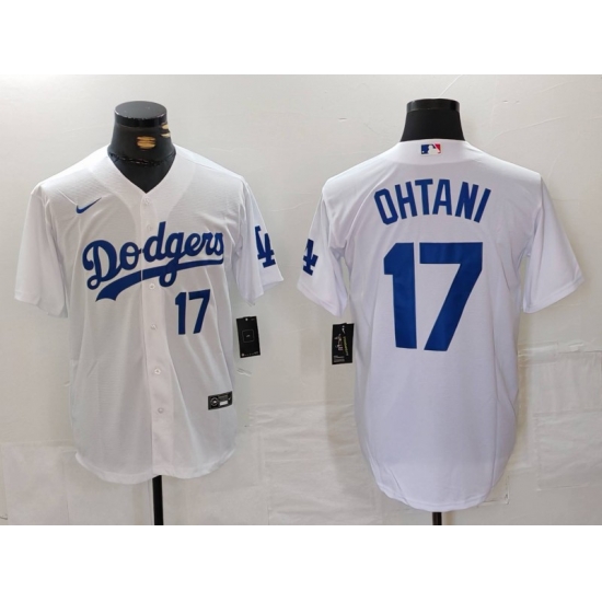 Men Los Angeles Dodgers 17 Shohei Ohtani White Stitched Baseball Jersey 3 Men Los Angeles Dodgers 17 Shohei Ohtani White Stitched Baseball Jersey 3