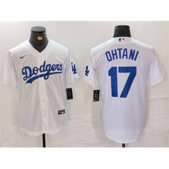 Men Los Angeles Dodgers 17 Shohei Ohtani White Stitched Baseball Jersey Men Los Angeles Dodgers 17 Shohei Ohtani White Stitched Baseball Jersey