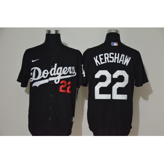 Men Los Angeles Dodgers 22 Clayton Kershaw Black Stitched MLB Cool Base Nike Jersey Men Los Angeles Dodgers 22 Clayton Kershaw Black Stitched MLB Cool Base Nike Jersey