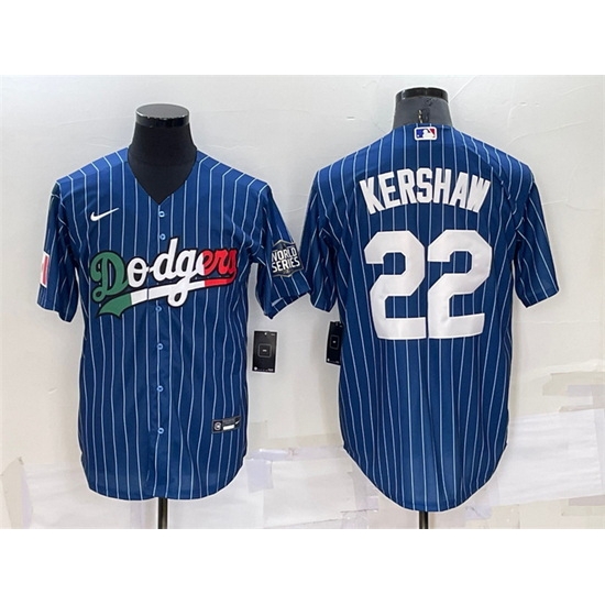 Men Los Angeles Dodgers 22 Clayton Kershaw Navy Mexico World Series Cool Base Stitched Baseball Jersey Men Los Angeles Dodgers 22 Clayton Kershaw Navy Mexico World Series Cool Base Stitched Baseball Jersey