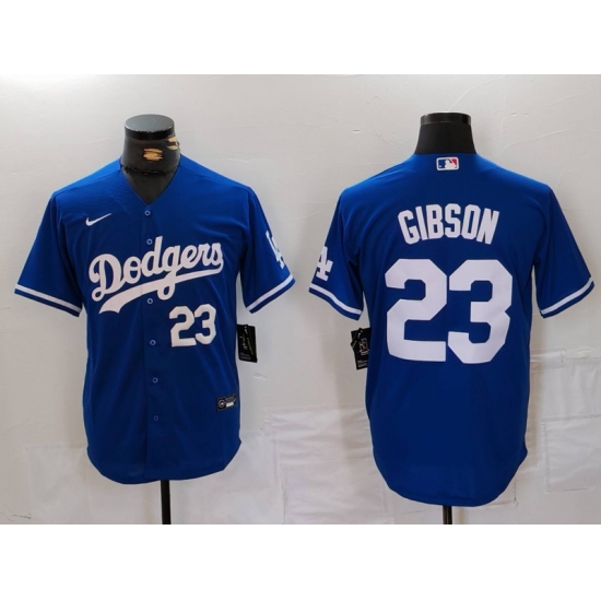 Men Los Angeles Dodgers 23 Kirk Gibson Blue Cool Base Stitched Baseball Jersey 6 Men Los Angeles Dodgers 23 Kirk Gibson Blue Cool Base Stitched Baseball Jersey 6