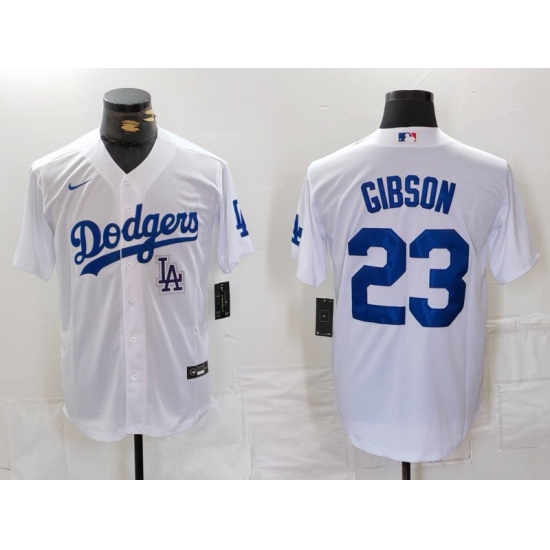 Men Los Angeles Dodgers 23 Kirk Gibson White Cool Base Stitched Baseball Jersey 3 Men Los Angeles Dodgers 23 Kirk Gibson White Cool Base Stitched Baseball Jersey 3