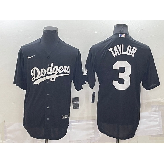 Men Los Angeles Dodgers 3 Chris Taylor Black Cool Base Stitched Baseball Jersey Men Los Angeles Dodgers 3 Chris Taylor Black Cool Base Stitched Baseball Jersey