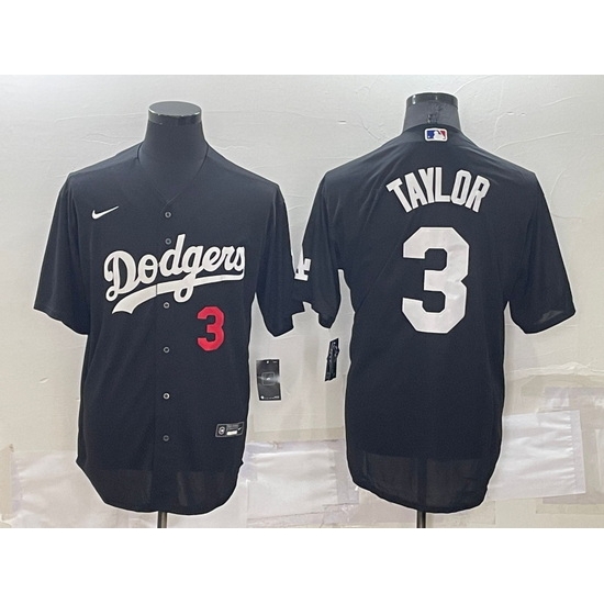 Men Los Angeles Dodgers 3 Chris Taylor Black Cool Base Stitched Baseball Jerseyy Men Los Angeles Dodgers 3 Chris Taylor Black Cool Base Stitched Baseball Jerseyy