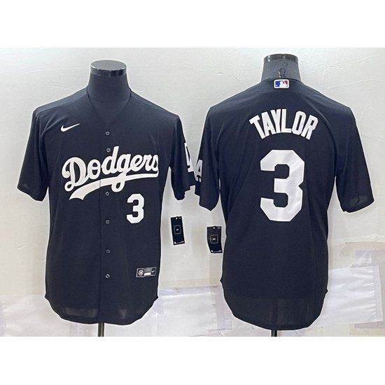 Men Los Angeles Dodgers 3 Chris Taylor Black Cool Base Stitched Baseball Jerseyys Men Los Angeles Dodgers 3 Chris Taylor Black Cool Base Stitched Baseball Jerseyys