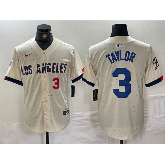 Men Los Angeles Dodgers 3 Chris Taylor Cream Stitched Baseball Jersey 3 Men Los Angeles Dodgers 3 Chris Taylor Cream Stitched Baseball Jersey 3