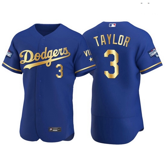 Men Los Angeles Dodgers 3 Chris Taylor Men Nike Authentic 2021 Gold Program World Series Champions MLB Jersey Royal Men Los Angeles Dodgers 3 Chris Taylor Men Nike Authentic 2021 Gold Program World Series Champions MLB Jersey Royal