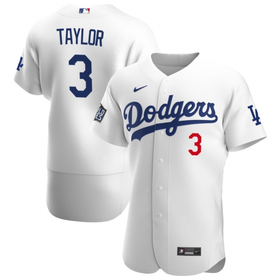 Men Los Angeles Dodgers 3 Chris Taylor Men Nike White Home 2020 World Series Bound Flex Base Player MLB Jersey Men Los Angeles Dodgers 3 Chris Taylor Men Nike White Home 2020 World Series Bound Flex Base Player MLB Jersey