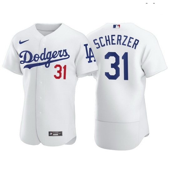 Men Los Angeles Dodgers 31 Max Scherzer Men Nike White Home 2020 World Series Champions Authentic Player MLB Jersey Men Los Angeles Dodgers 31 Max Scherzer Men Nike White Home 2020 World Series Champions Authentic Player MLB Jersey