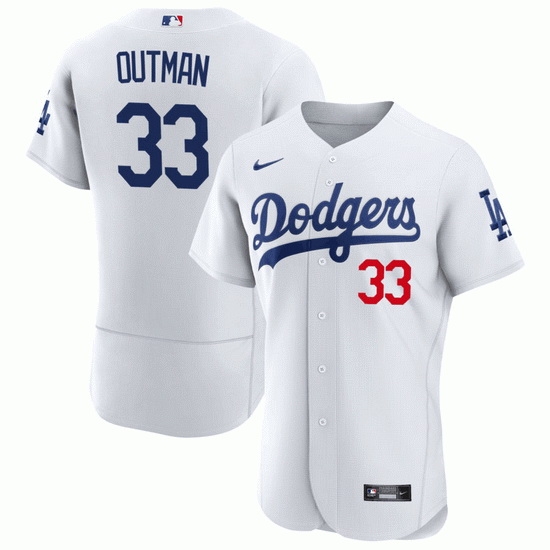 Men Los Angeles Dodgers 33 James Outman Flex Base Vargas blue Stitched Baseball Jersey Men Los Angeles Dodgers 33 James Outman Flex Base Vargas blue Stitched Baseball Jersey