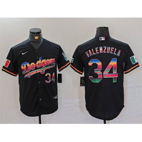 Men Los Angeles Dodgers 34 Fernando Valenzuela Black Mexico Cool Base Stitched Baseball Jersey Men Los Angeles Dodgers 34 Fernando Valenzuela Black Mexico Cool Base Stitched Baseball Jersey