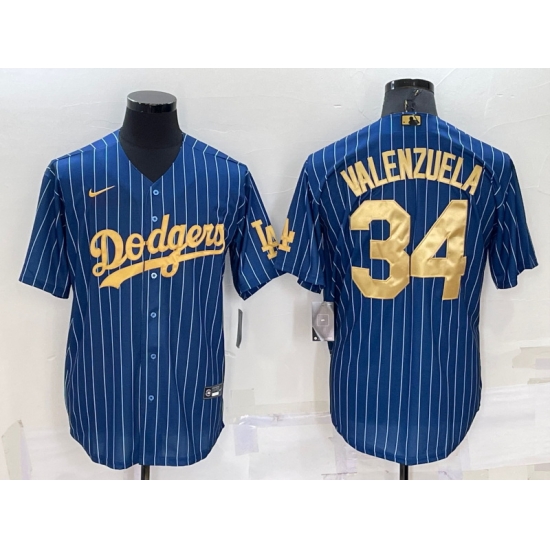 Men Los Angeles Dodgers 34 Fernando Valenzuela Navy Gold Cool Base Stitched Baseball Jersey Men Los Angeles Dodgers 34 Fernando Valenzuela Navy Gold Cool Base Stitched Baseball Jersey