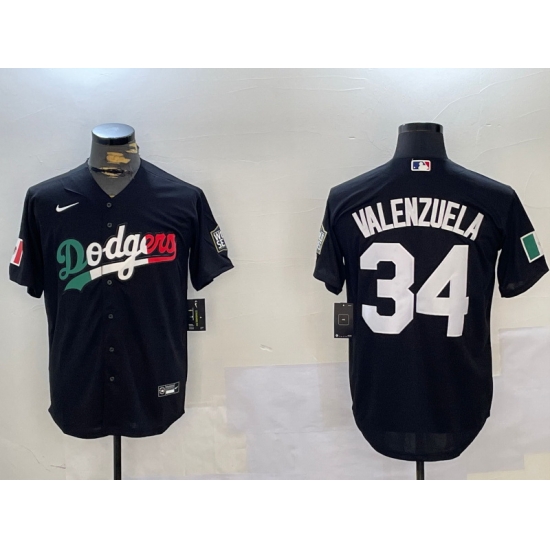Men Los Angeles Dodgers 34 Toro Valenzuela Black Mexico 2024 World Series With No 34 Patch Cool Base Stitched Baseball Jersey 1 Men Los Angeles Dodgers 34 Toro Valenzuela Black Mexico 2024 World Series With No 34 Patch Cool Base Stitched Baseball Jersey 1
