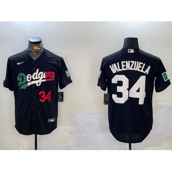 Men Los Angeles Dodgers 34 Toro Valenzuela Black Mexico 2024 World Series With No 34 Patch Cool Base Stitched Baseball Jersey 6 Men Los Angeles Dodgers 34 Toro Valenzuela Black Mexico 2024 World Series With No 34 Patch Cool Base Stitched Baseball Jersey 6