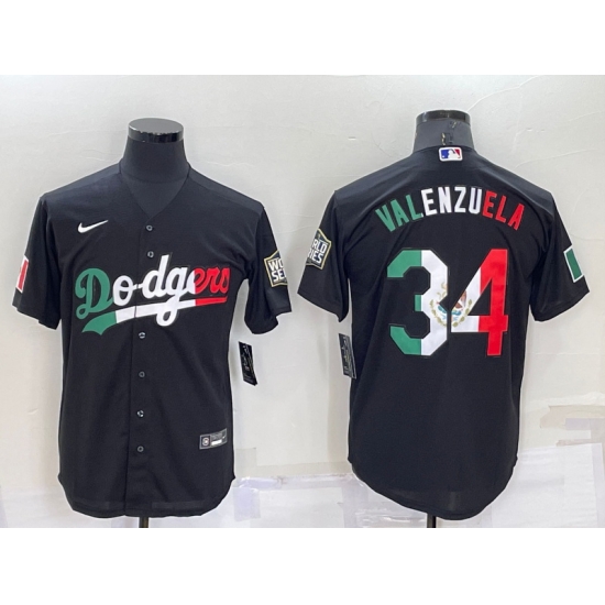 Men Los Angeles Dodgers 34 Toro Valenzuela Black Mexico Cool Base Stitched Baseball Jersey Men Los Angeles Dodgers 34 Toro Valenzuela Black Mexico Cool Base Stitched Baseball Jersey