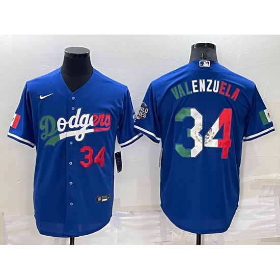 Men Los Angeles Dodgers 34 Toro Valenzuela Royal Mexico Cool Base Stitched Baseball Jersey Men Los Angeles Dodgers 34 Toro Valenzuela Royal Mexico Cool Base Stitched Baseball Jersey