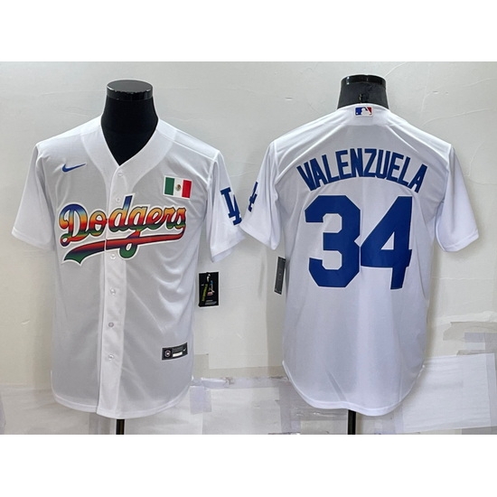Men Los Angeles Dodgers 34 Toro Valenzuela White Cool Base Stitched Baseball Jersey Men Los Angeles Dodgers 34 Toro Valenzuela White Cool Base Stitched Baseball Jersey