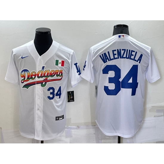 Men Los Angeles Dodgers 34 Toro Valenzuela White Cool Base Stitched Baseball Jerseys Men Los Angeles Dodgers 34 Toro Valenzuela White Cool Base Stitched Baseball Jerseys