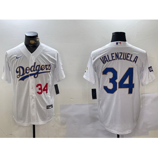 Men Los Angeles Dodgers 34 White Gold Championship Cool Base Stitched Jersey 6 Men Los Angeles Dodgers 34 White Gold Championship Cool Base Stitched Jersey 6