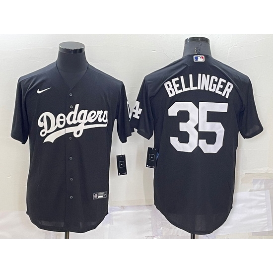Men Los Angeles Dodgers 35 Cody Bellinger Black Cool Base Stitched Jerseyys Men Los Angeles Dodgers 35 Cody Bellinger Black Cool Base Stitched Jerseyys