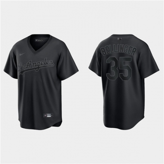 Men Los Angeles Dodgers 35 Cody Bellinger Black Pitch Black Fashion Replica Stitched Jersey Men Los Angeles Dodgers 35 Cody Bellinger Black Pitch Black Fashion Replica Stitched Jersey