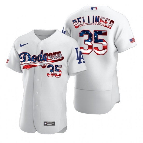 Men Los Angeles Dodgers 35 Cody Bellinger Men Nike White Fluttering USA Flag Limited Edition Flex Base MLB Jersey Men Los Angeles Dodgers 35 Cody Bellinger Men Nike White Fluttering USA Flag Limited Edition Flex Base MLB Jersey