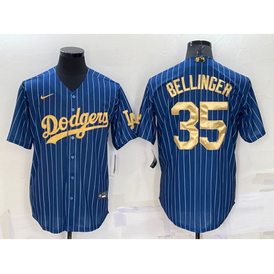 Men Los Angeles Dodgers 35 Cody Bellinger Navy Gold Cool Base Stitched Baseball Jersey Men Los Angeles Dodgers 35 Cody Bellinger Navy Gold Cool Base Stitched Baseball Jersey