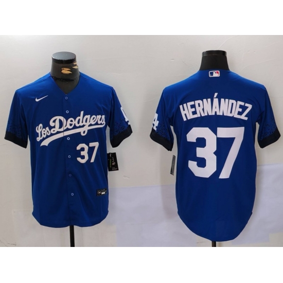 Men Los Angeles Dodgers 37 Teoscar Hernandez Blue Cool Base Stitched Baseball Jersey 5 Men Los Angeles Dodgers 37 Teoscar Hernandez Blue Cool Base Stitched Baseball Jersey 5