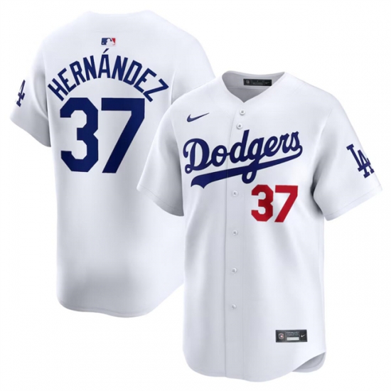 Men Los Angeles Dodgers 37 Teoscar Hernandez White 2024 Home Limited Stitched Baseball Jersey Men Los Angeles Dodgers 37 Teoscar Hernandez White 2024 Home Limited Stitched Baseball Jersey