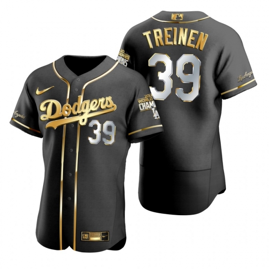 Men Los Angeles Dodgers 39 Blake Treinen Black 2020 World Series Champions Gold Edition Jersey Men Los Angeles Dodgers 39 Blake Treinen Black 2020 World Series Champions Gold Edition Jersey
